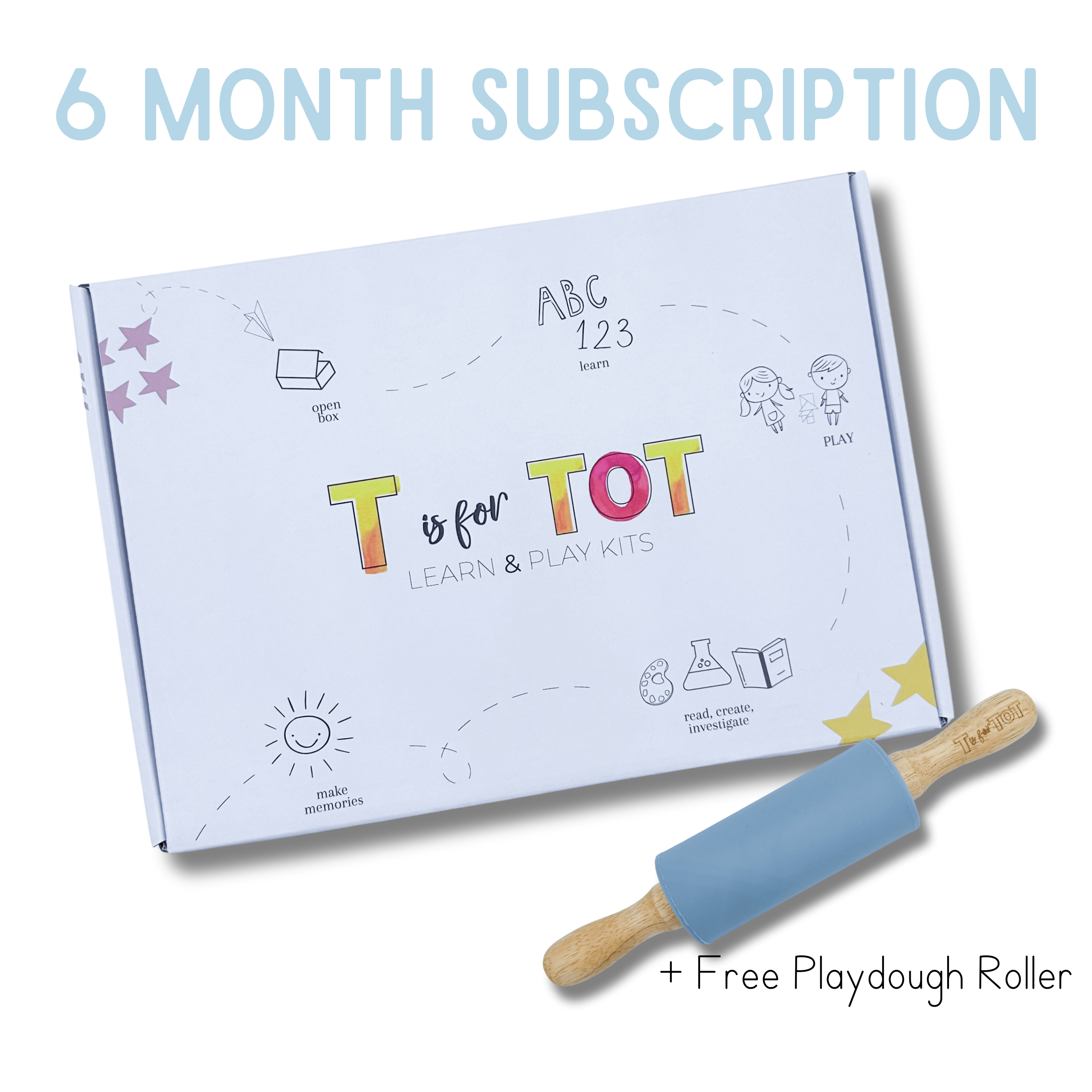 T Is For Tot Learn & Play Kit and Playdough Roller